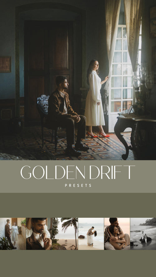 Golden Drift Pre wedding Presets