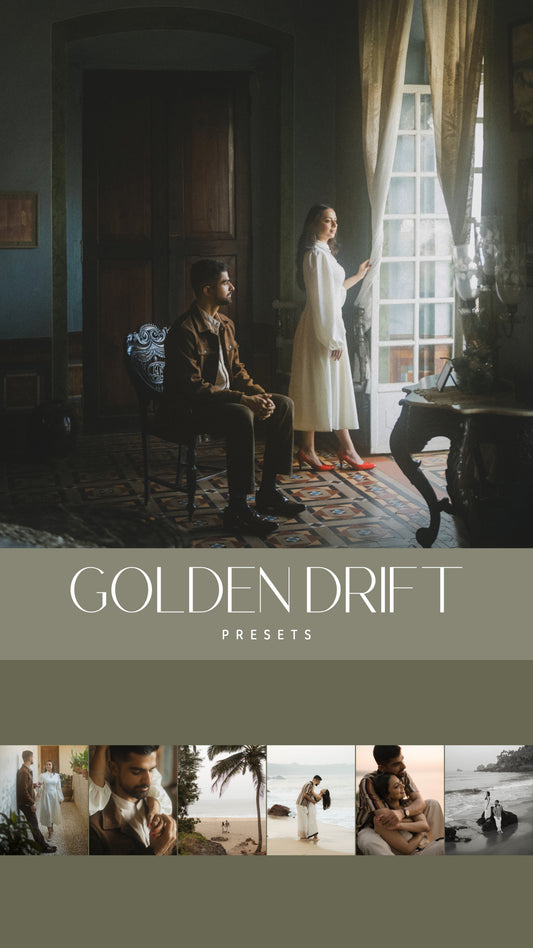 70 Golden Drift Pre wedding Presets