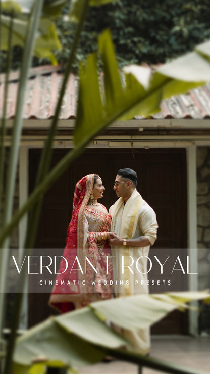 26 Verdant Royal Cinematic Wedding Presets