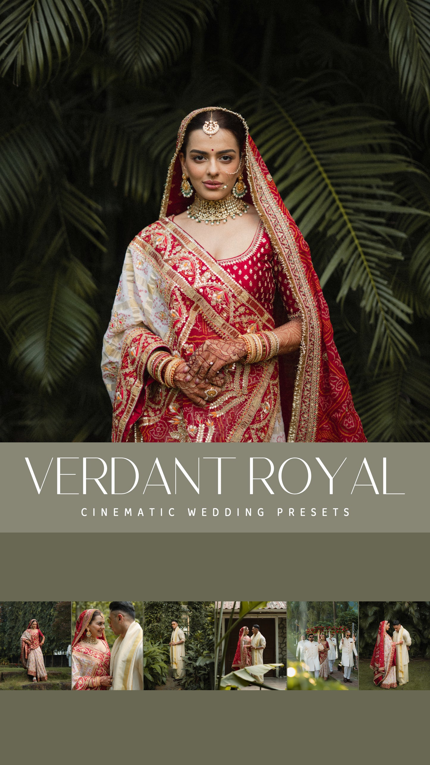 26 Verdant Royal Cinematic Wedding Presets