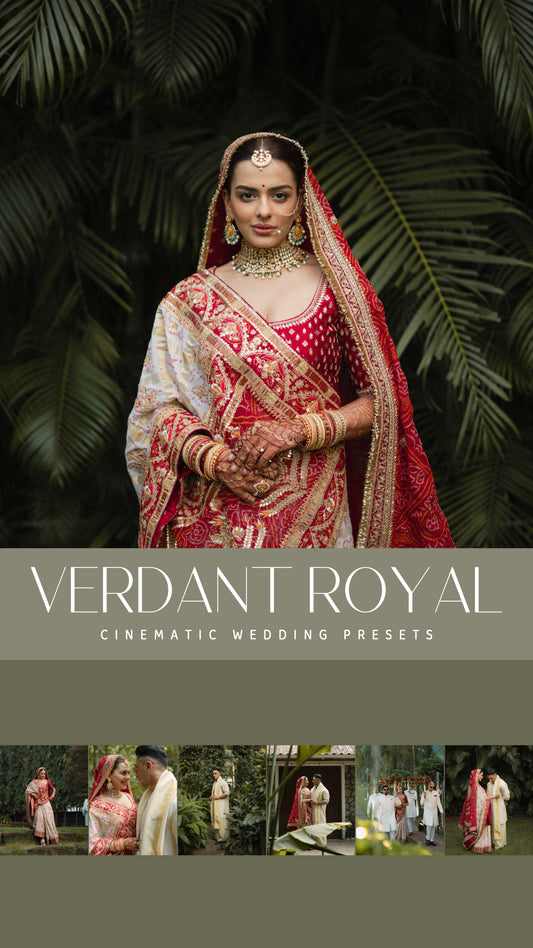26 Verdant Royal Cinematic Wedding Presets
